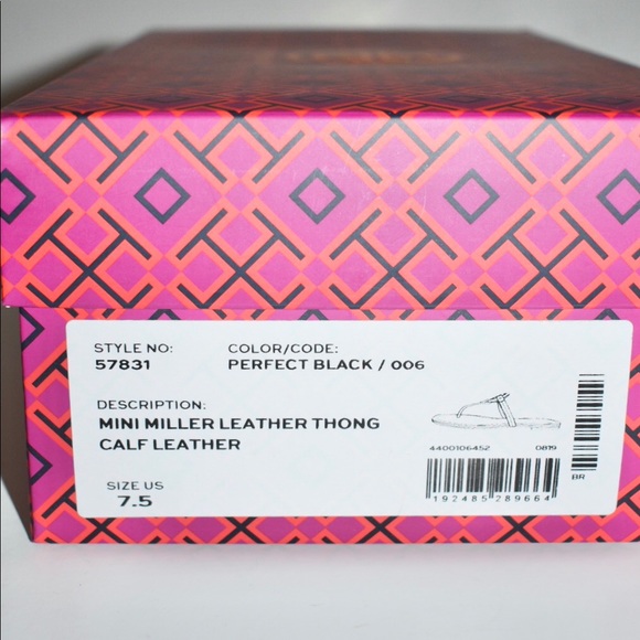 TORY BURCH MINI MILLER LEATHER THONG CALF LEATHER - Picture 7 of 7